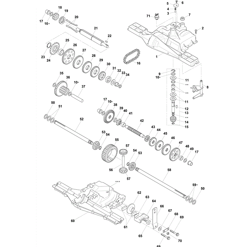 Mountfield T35M (Series 7500-WM14 OHV) (2011) Parts Diagram, Page 9