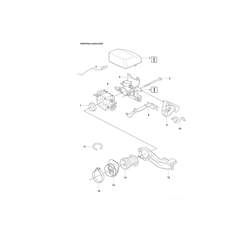 Husqvarna 346XP Chainsaw (346XP) Parts Diagram, Page 7