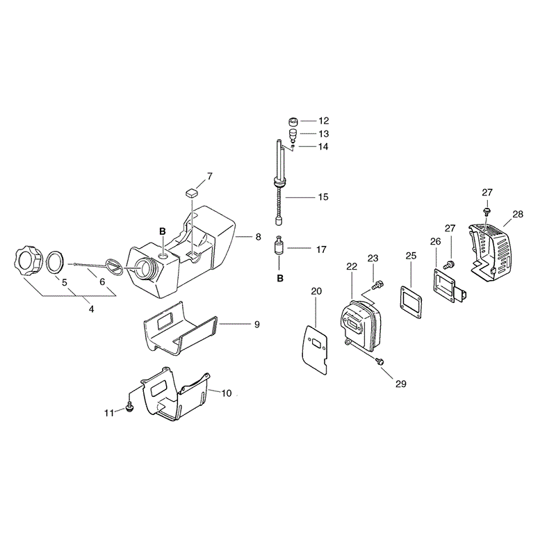 Echo CLS-4600 Brushcutter (CLS4600) Parts Diagram, Page 5