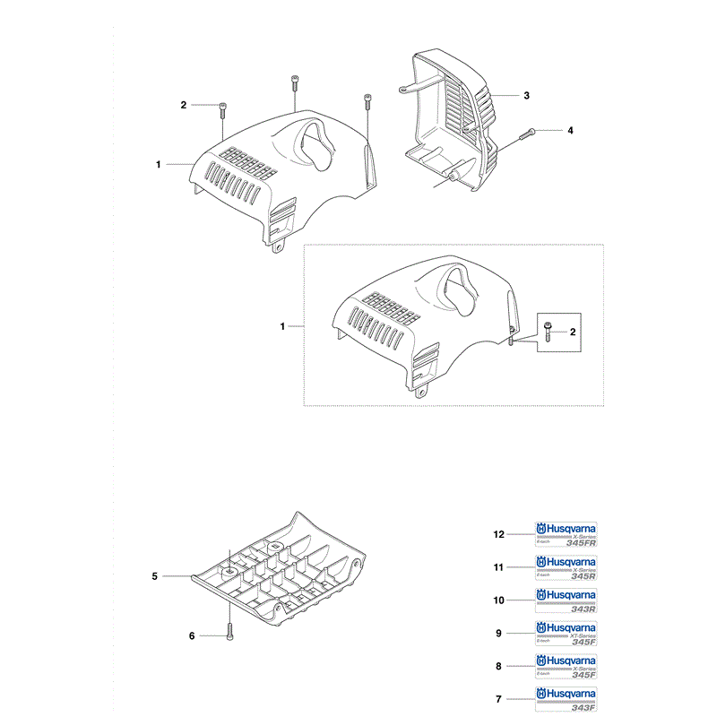 Husqvarna  345RX (2010) Parts Diagram, Page 8