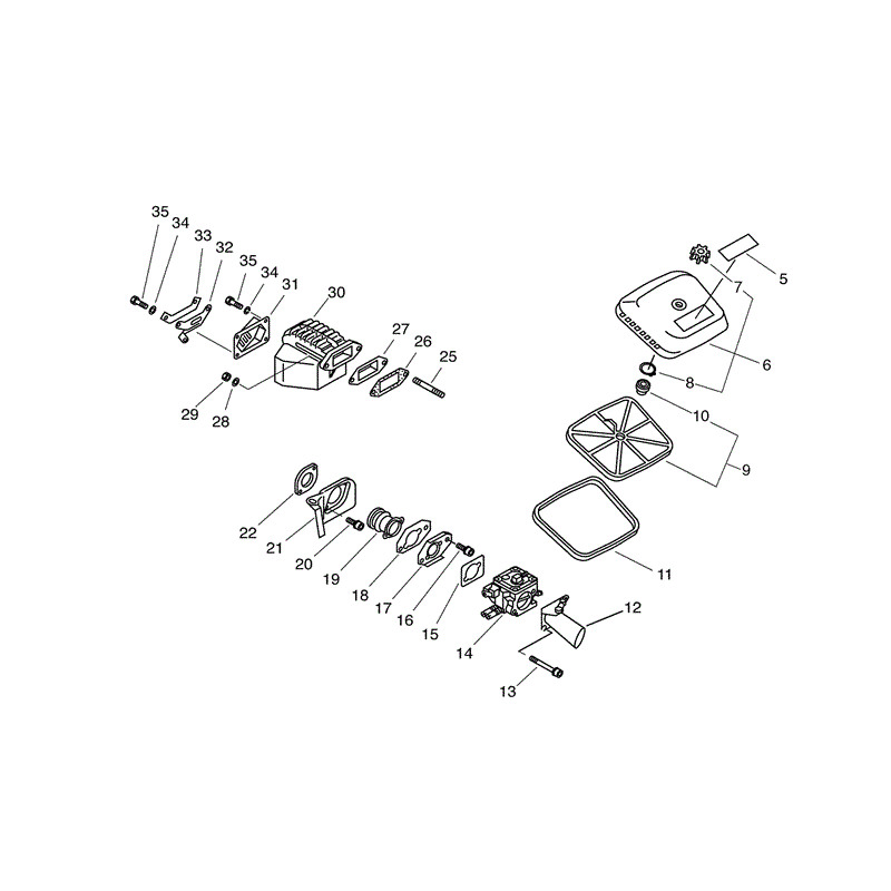 Echo CS-1200VL Chainsaw (CS1200VL) Parts Diagram, Page 2