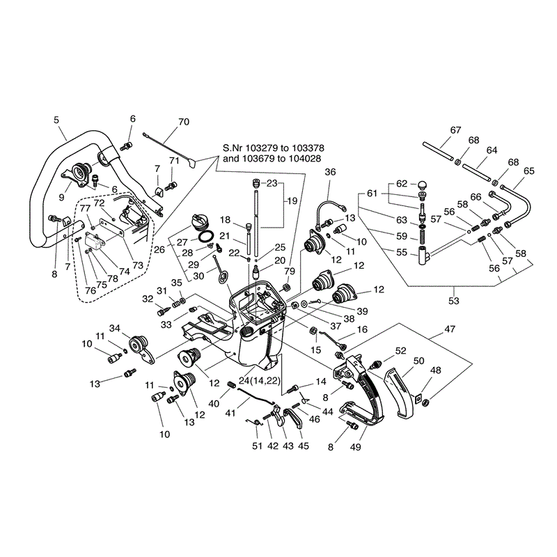 Echo CS-1200VL Chainsaw (CS1200VL) Parts Diagram, Page 5