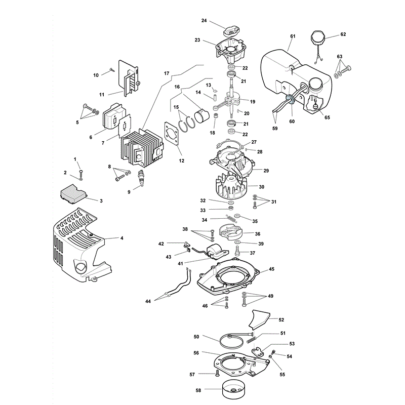 Mountfield MH2522 Petrol Hedgetrimmer (252800003/MO9) (2009) Parts Diagram, Page 1