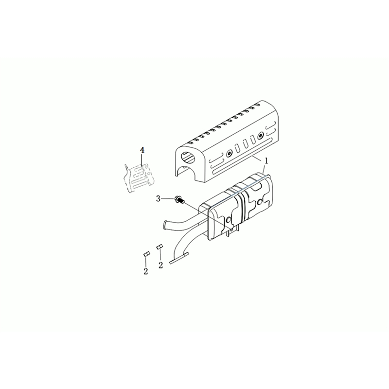 Bertolini 195 S (K800 HT - EURO5) (195 S (K800 HT - EURO5)) Parts Diagram, Muffler