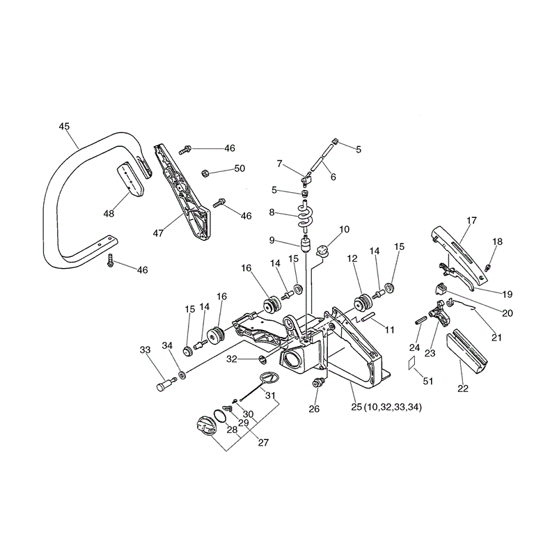 Echo CS-5000 Chainsaw (CS5000) Parts Diagram, Page 7