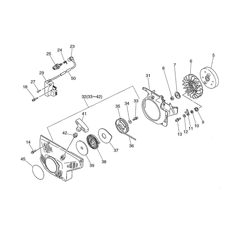 Echo CS-5501 Chainsaw (CS5501) Parts Diagram, Page 3