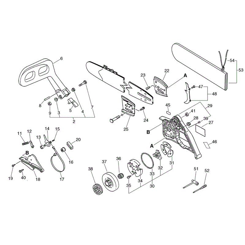 Echo CS-5501 Chainsaw (CS5501) Parts Diagram, Page 6