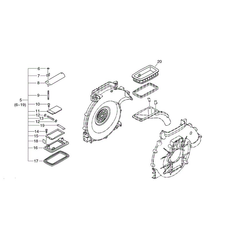 Echo DM4610 Knapsack Blower (DM4610) Parts Diagram, Page 10