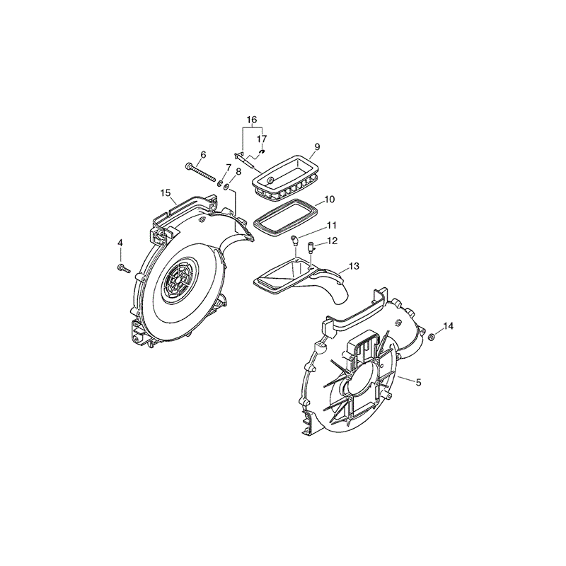 Echo DM4610 Knapsack Blower (DM4610) Parts Diagram, Page 4