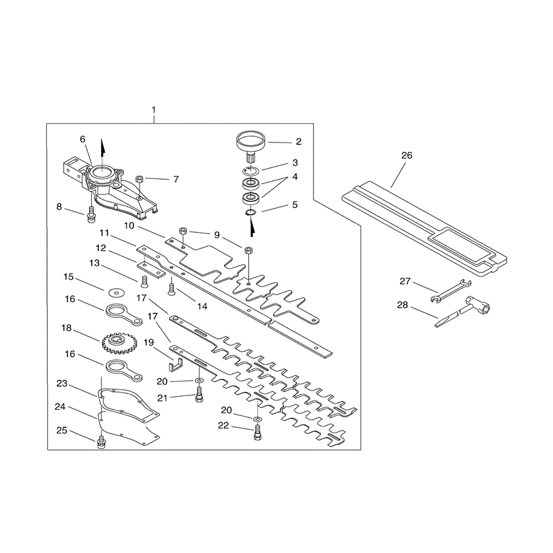 Echo HCR-1510 Hedgetrimmer (HCR-1510) Parts Diagram, Page 6