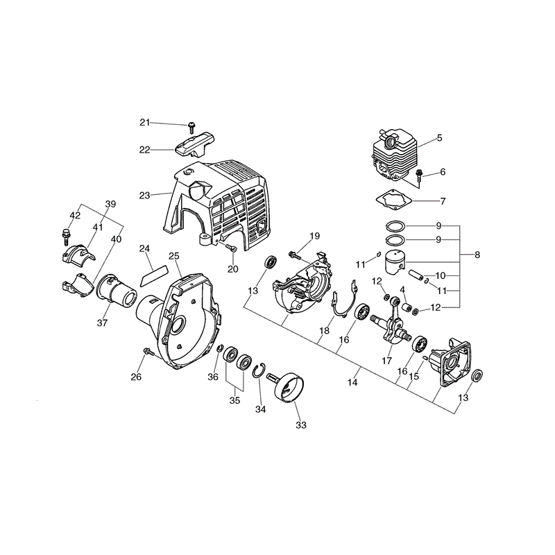 Echo PAS-2100 (PAS-2100) Parts Diagram, Page 1