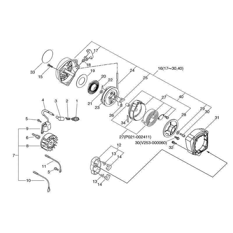 Echo PB-2200S (PB-2200S) Parts Diagram, Page 2