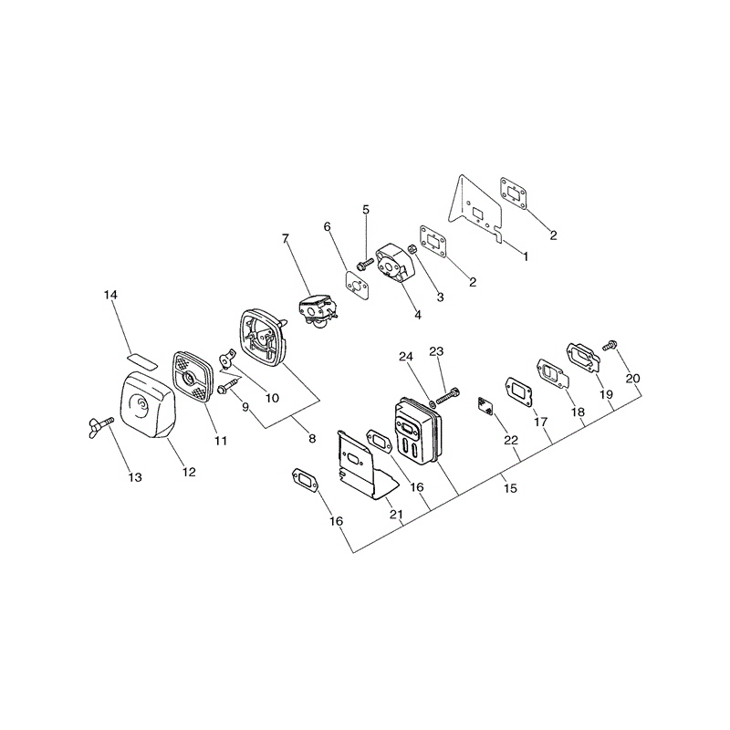 Echo PB-2455 (PB-2455) Parts Diagram, Page 3