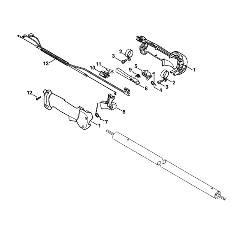 Stihl HT 101 Pole Pruner (HT101) Parts Diagram, Handle