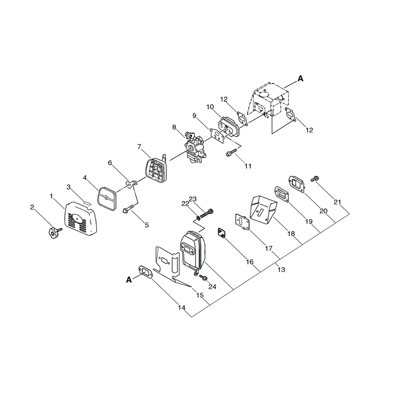 Echo PB-260LS (PB-260LS) Parts Diagram, Page 3