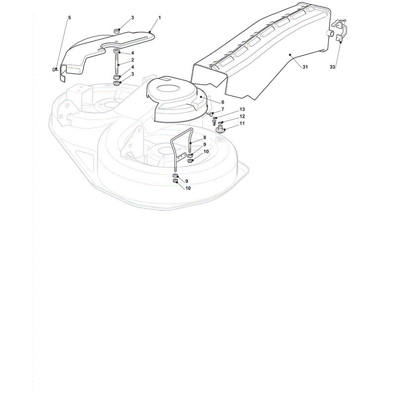 Castel / Twincut / Lawnking XG175HD (2012) Parts Diagram, Guards and Conveyor
