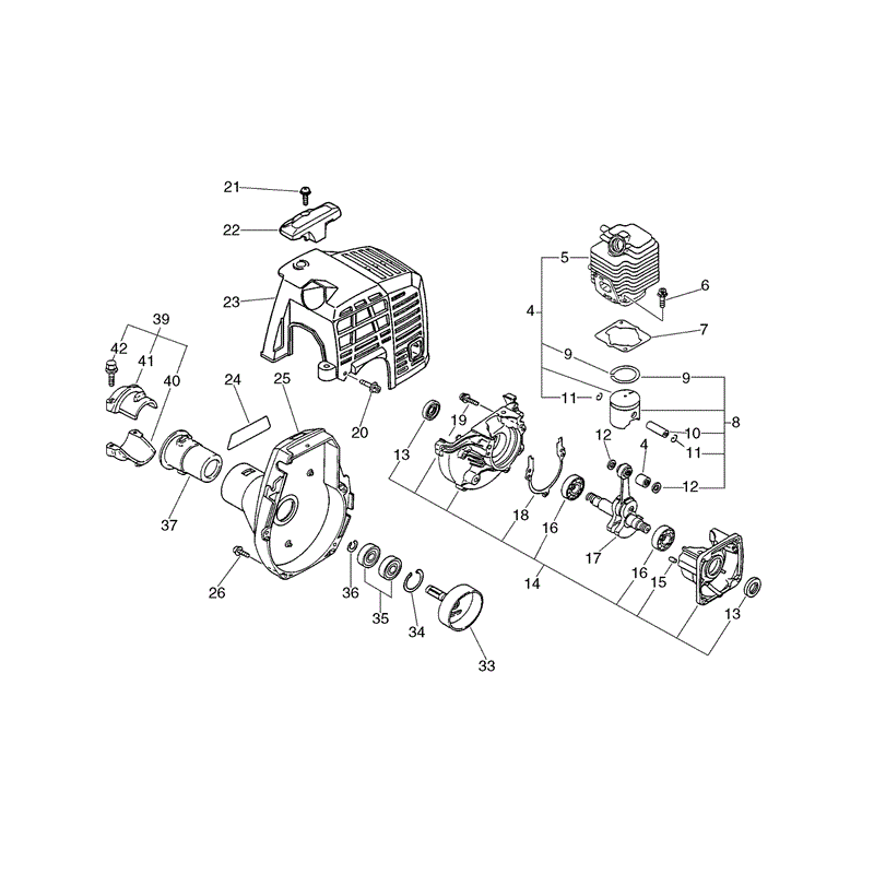 Echo PE-2400 (PE-2400) Parts Diagram, Page 1