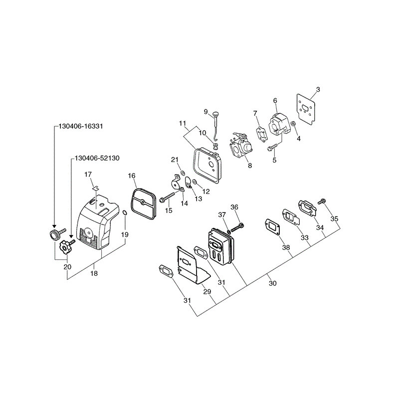 Echo PE-2400 (PE-2400) Parts Diagram, Page 3
