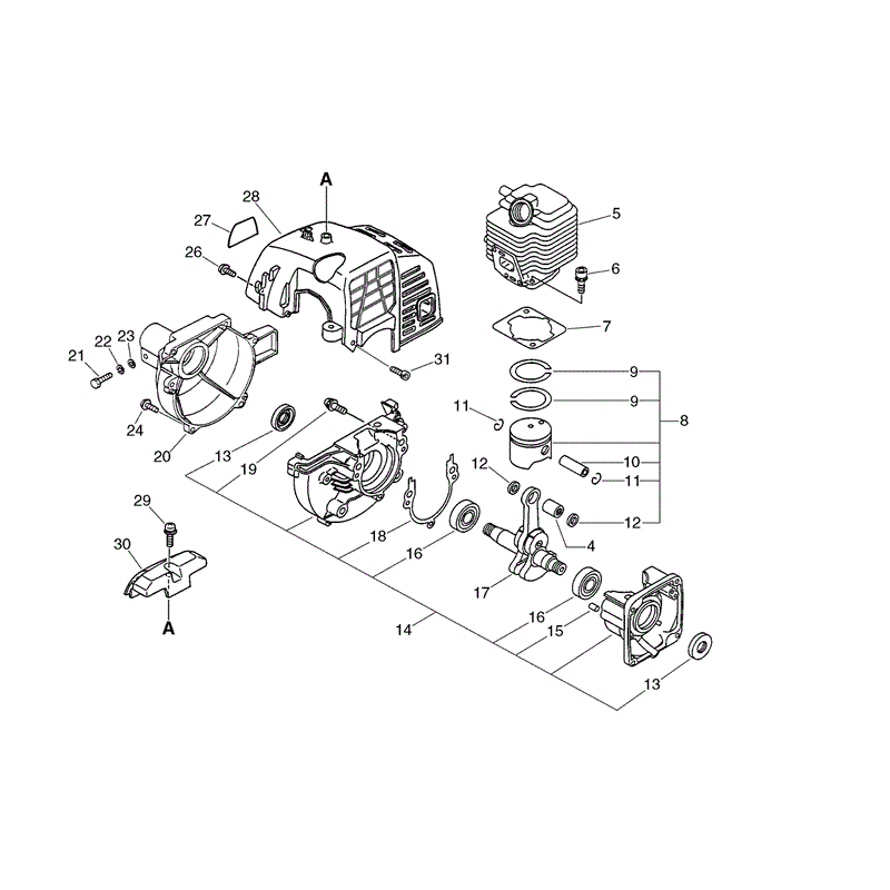 Echo PPF-2100 (PPF-2100) Parts Diagram, Page 1
