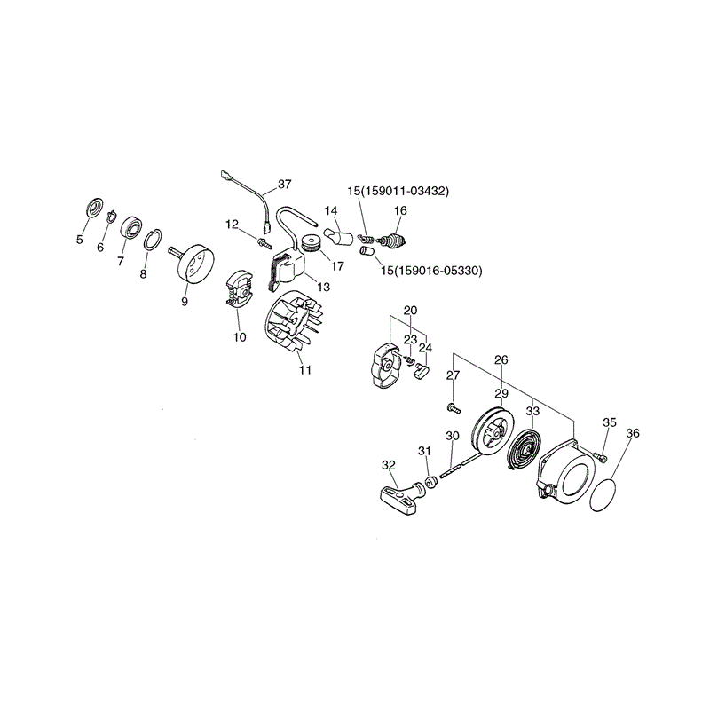 Echo PPF-2100 (PPF-2100) Parts Diagram, Page 2
