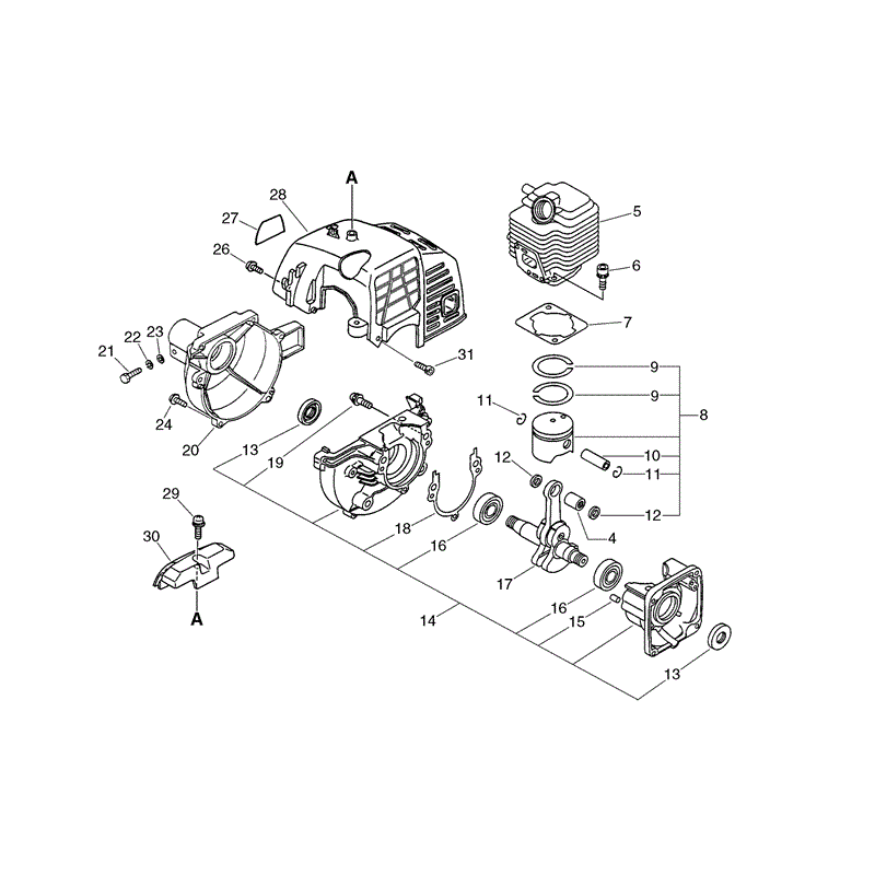 Echo PPT-2100 (PPT-2100) Parts Diagram, Page 1