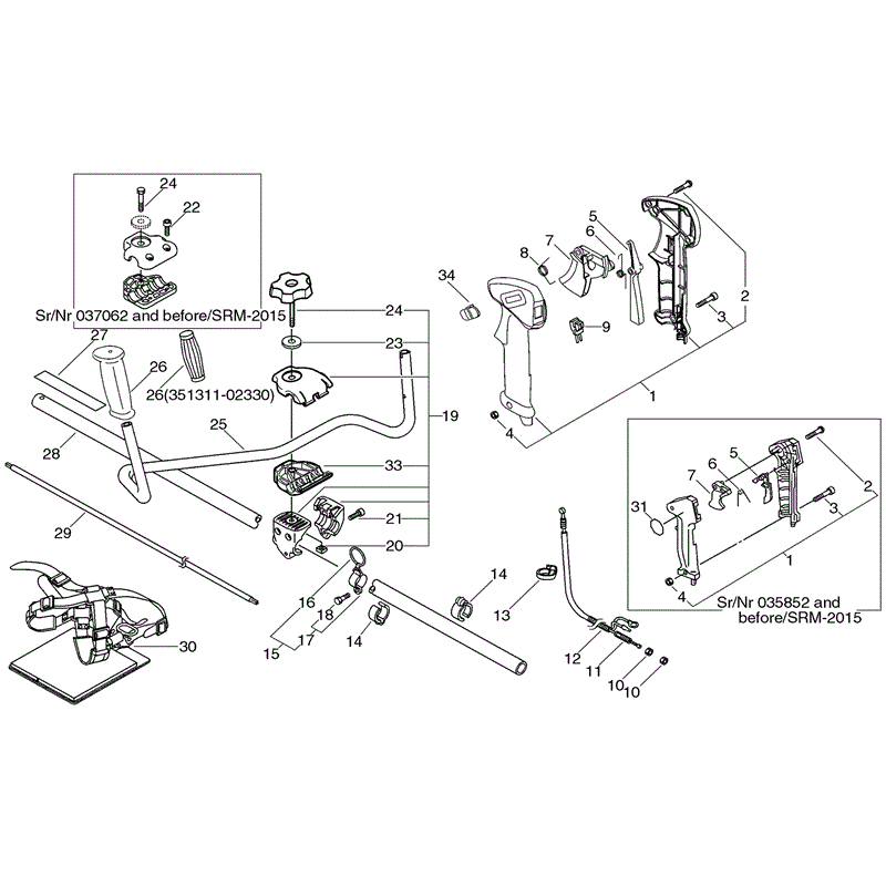 Echo SRM-2015 (SRM-2015) Parts Diagram, Page 9