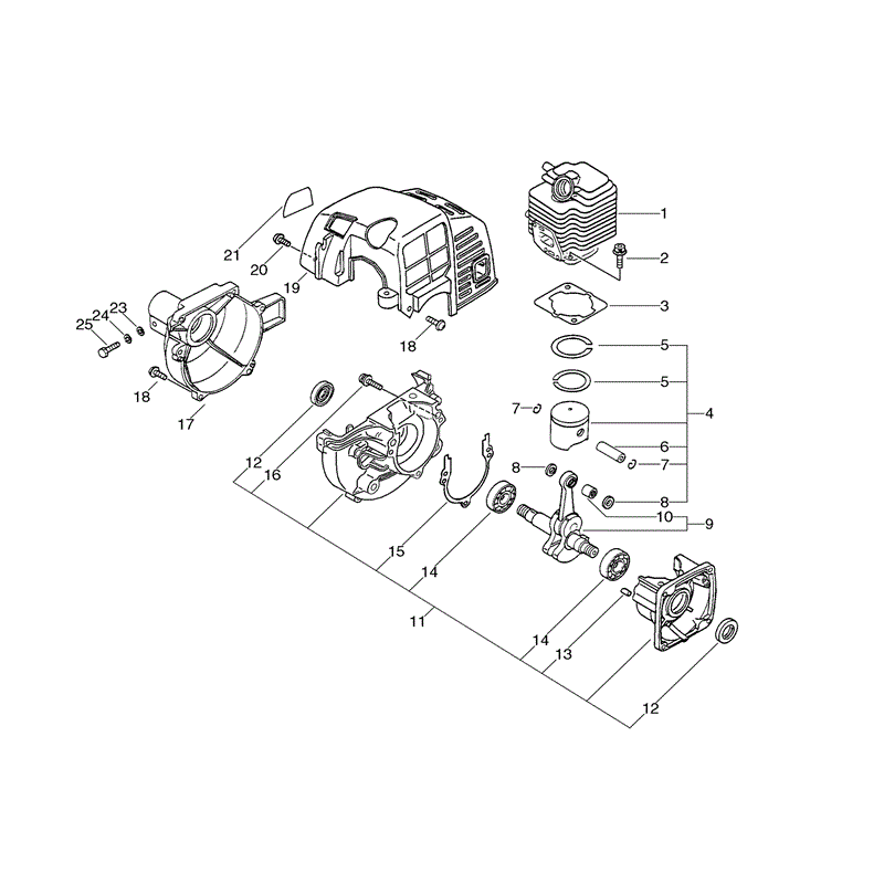Echo SRM-2015S (SRM-2015S) Parts Diagram, Page 1