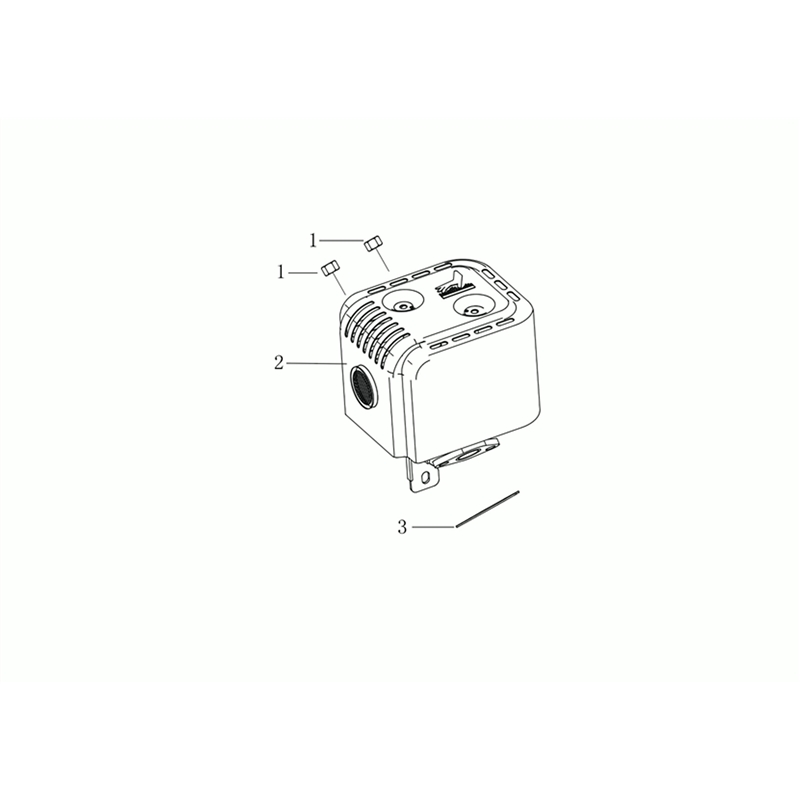 Bertolini 218 (K900 HR) - EURO5 (218 (K900 HR) - EURO5) Parts Diagram, Muffler