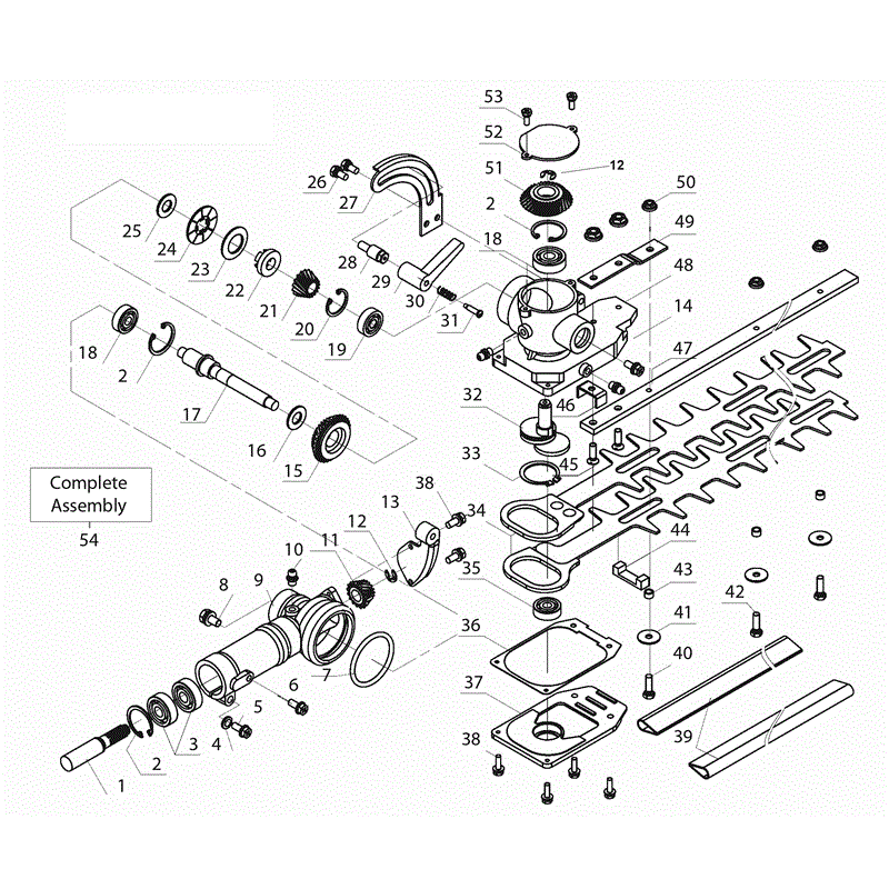 Mitox 26LRH (26LRH) Parts Diagram, Hedge Trimmer