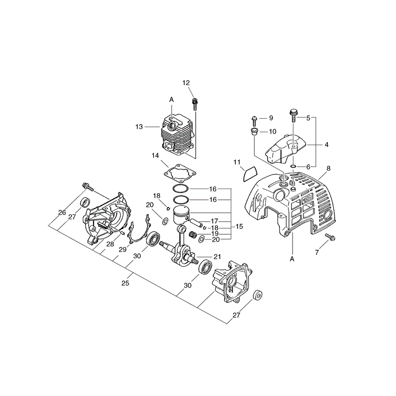 Echo SRM-2600 (SRM-2600) Parts Diagram, Page 1