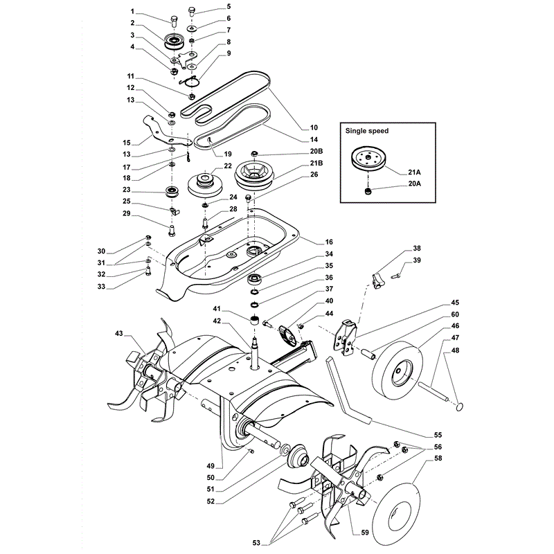 Mountfield Manor 50G (2012) Parts Diagram, Page 2