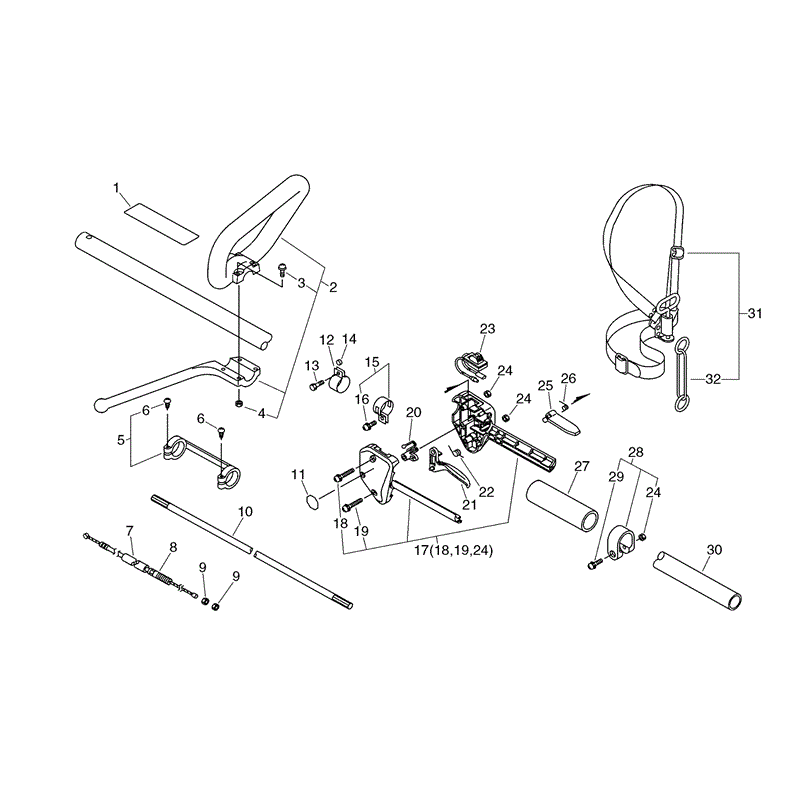 Echo SRM-2605 (SRM-2605) Parts Diagram, Page 9