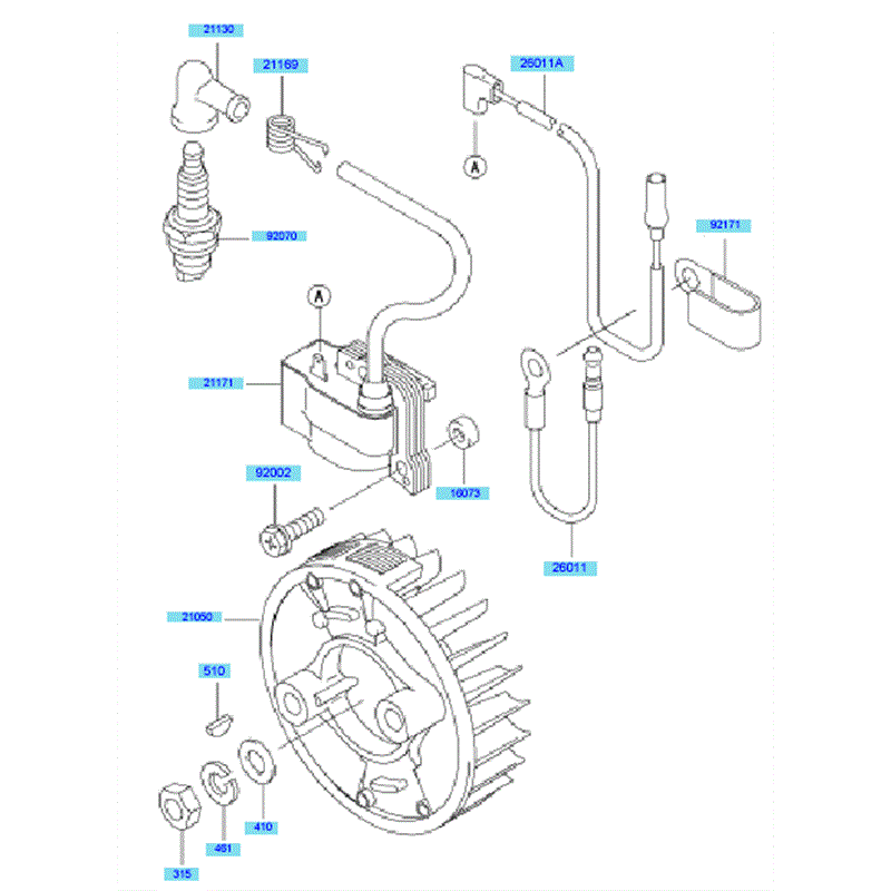 Kawasaki KBL34A (HA034G-AS51) Parts Diagram, Electric Equipment