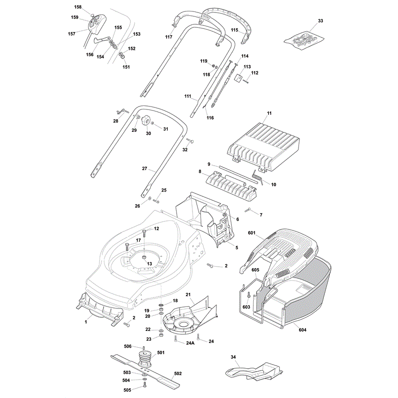 Mountfield SP534ES (2008) Parts Diagram, Page 1
