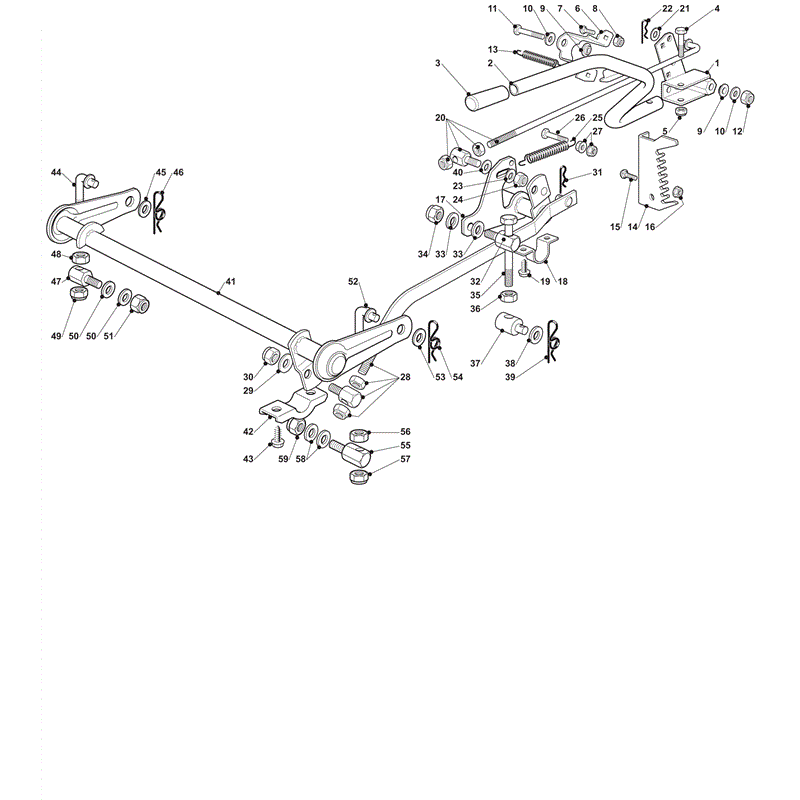 Castel / Twincut / Lawnking PT135HD (2012) Parts Diagram, Cutting Plate Lifting