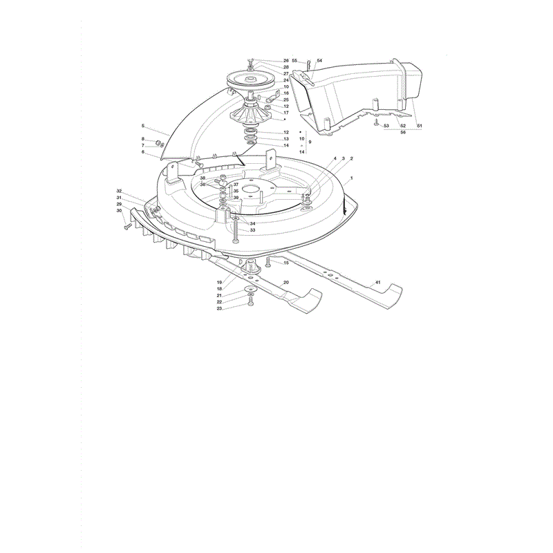 Castel / Twincut / Lawnking 12.5-72 (2009) Parts Diagram, Cutting Plate 2