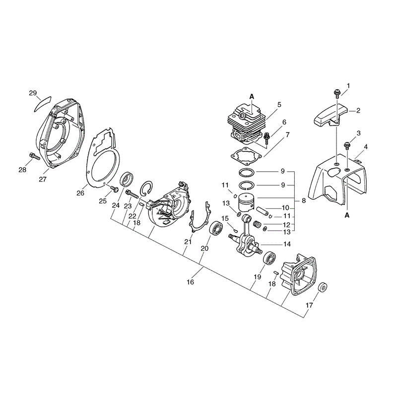 Echo SRM-4605 (SRM-4605) Parts Diagram, Page 1