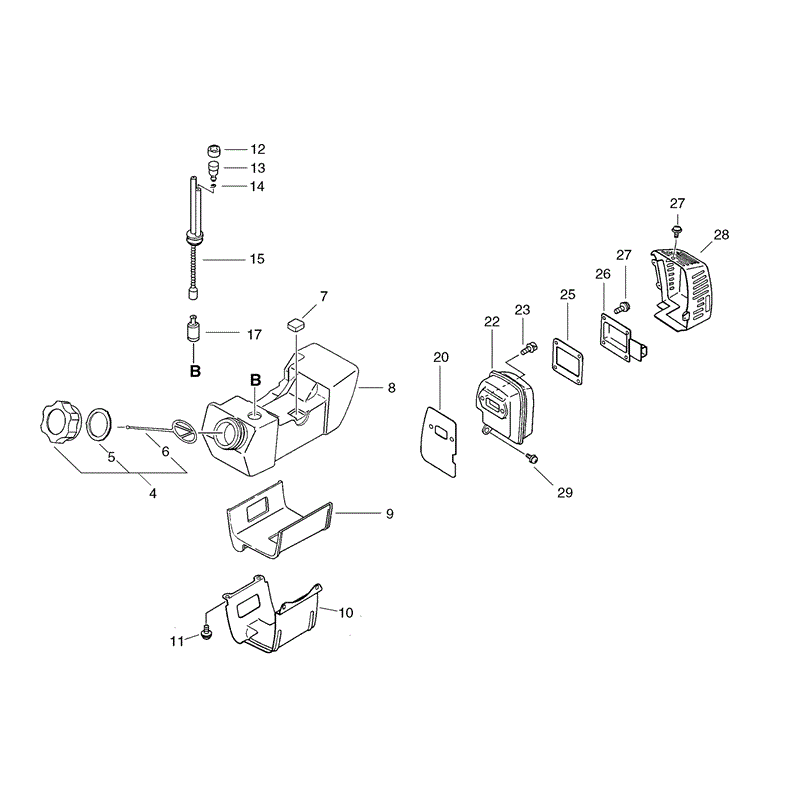 Echo SRM-4605 (SRM-4605) Parts Diagram, Page 5