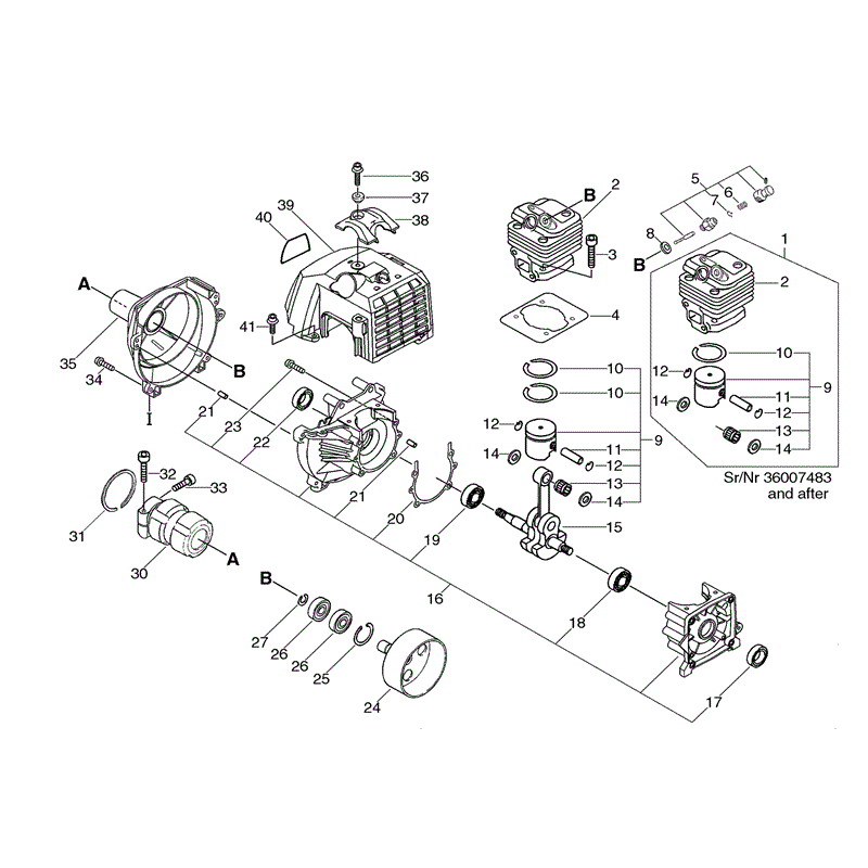 Echo SRM-5000 (SRM-5000) Parts Diagram, Page 1