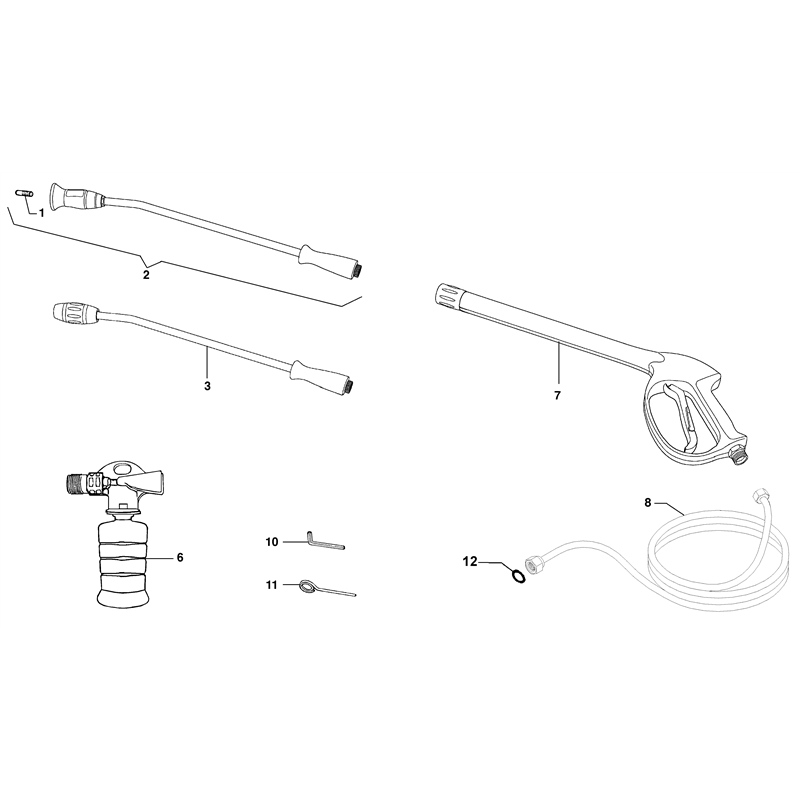 Oleo-Mac PW 160 (PW 160) Parts Diagram, Accessories
