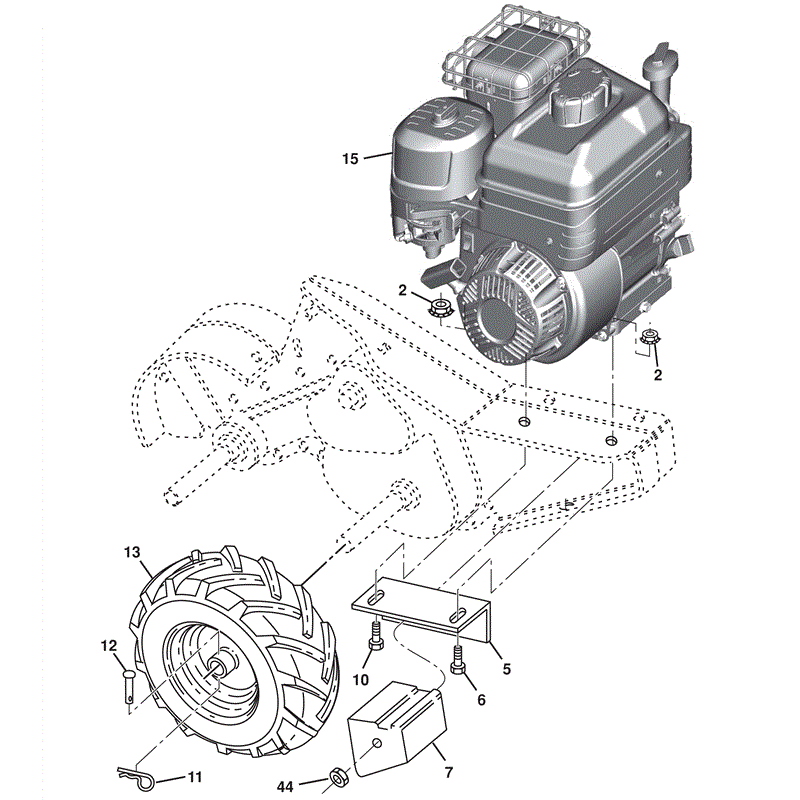 McCulloch MRT6 (96091002107 (2014)) Parts Diagram, Page 3