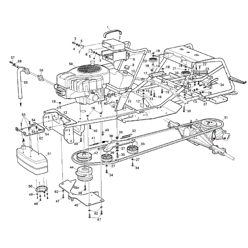 Hayter RS17/102H (17/40) (149C001001-149C099999) Parts Diagram, Engine