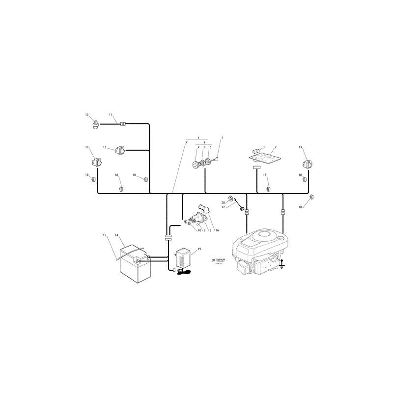 Castel / Twincut / Lawnking EL63 Ride On Mower (EL63 Ride On Mower) Parts Diagram, Page 11