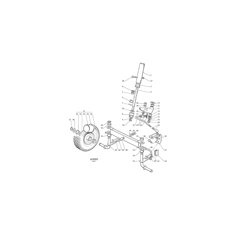 Castel / Twincut / Lawnking EL63 Ride On Mower (EL63 Ride On Mower) Parts Diagram, Page 3