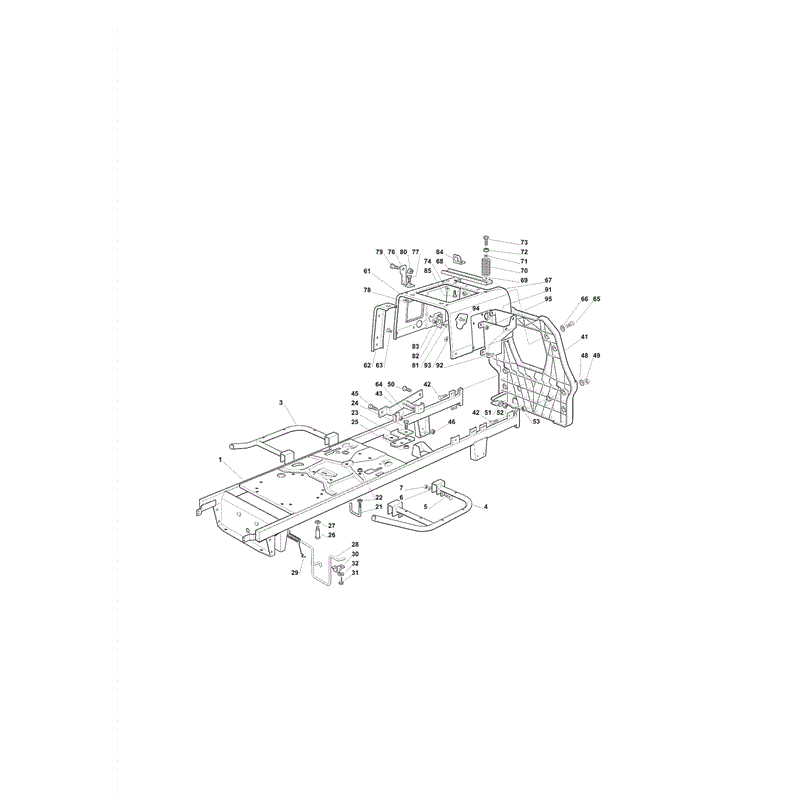 Castel / Twincut / Lawnking J98S (J98 S Lawn Tractor) Parts Diagram, Page 1