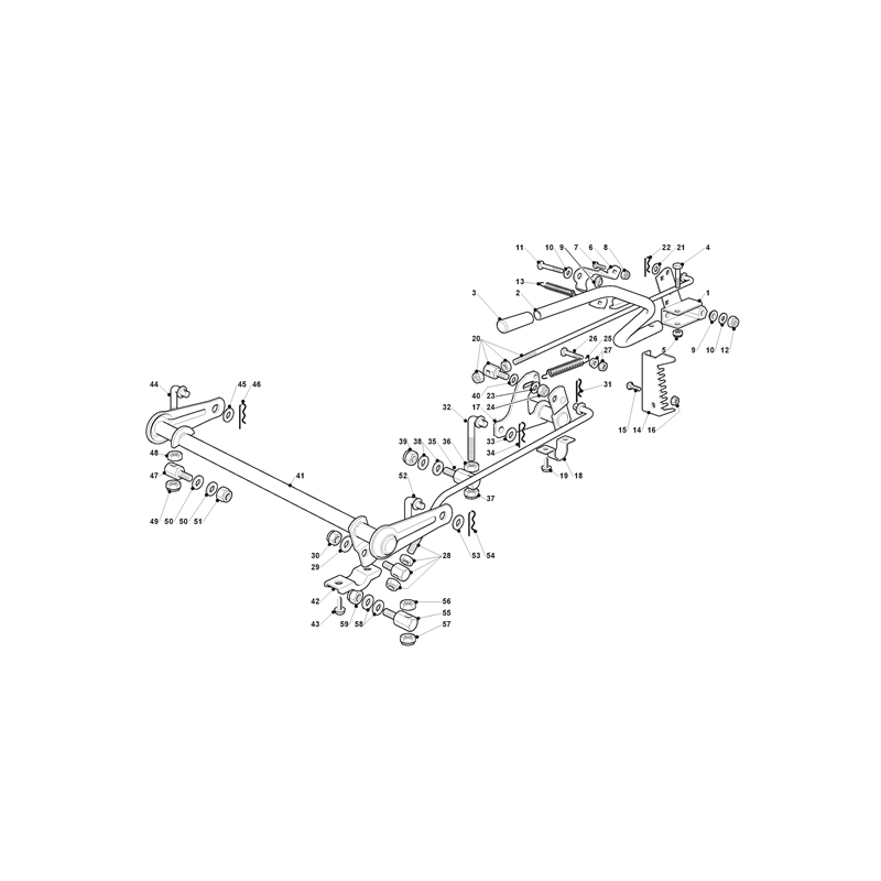 Mountfield 1636H Lawn Tractor (2T0430283-UVT [2012]) Parts Diagram, Cutting Plate Lifting