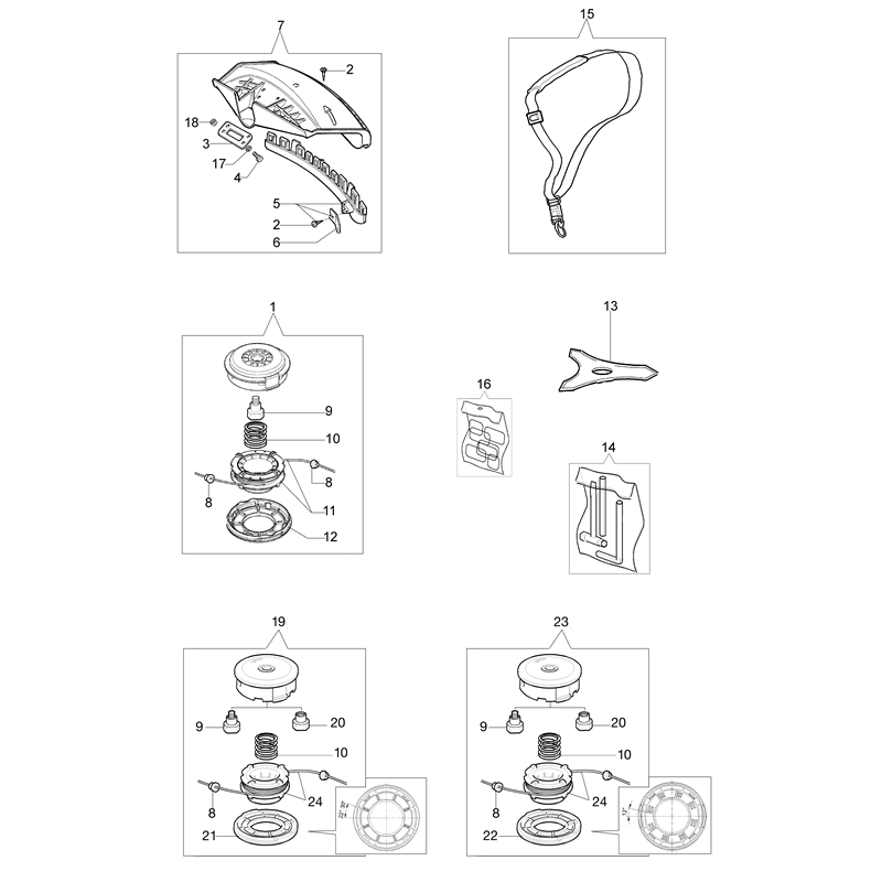 Oleo-Mac SPARTA 25 (SPARTA 25) Parts Diagram, Accessories