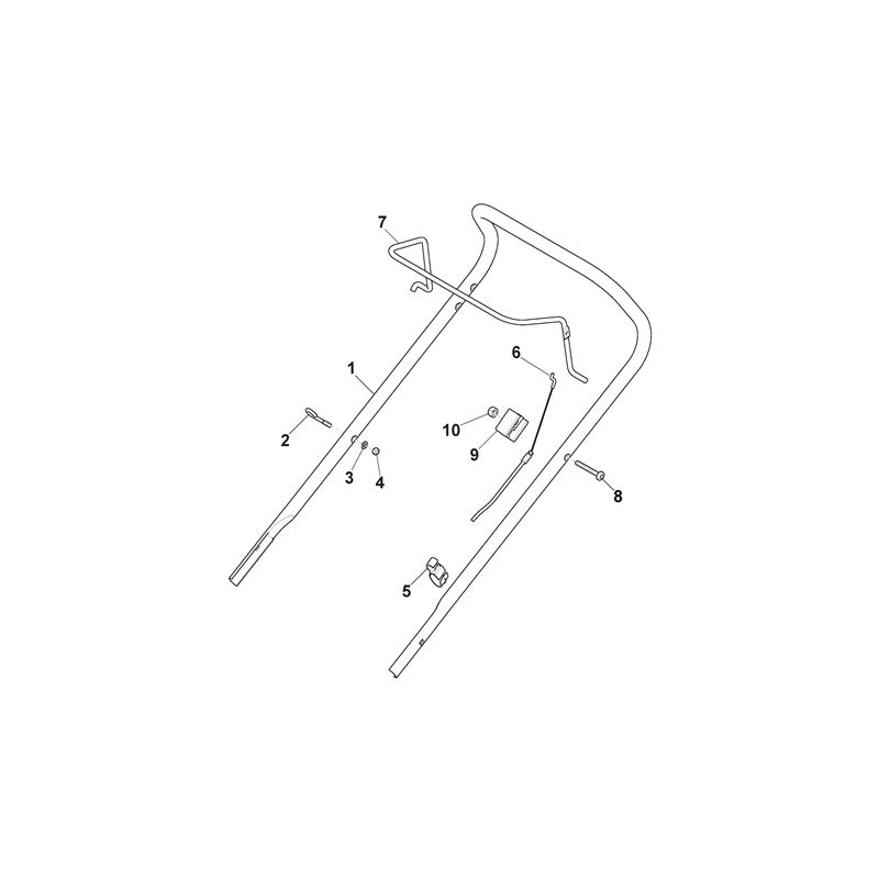 Mountfield HP164 Petrol Rotary Mower (297411048-SF [2012-2017]) Parts Diagram, Handle, Upper Part