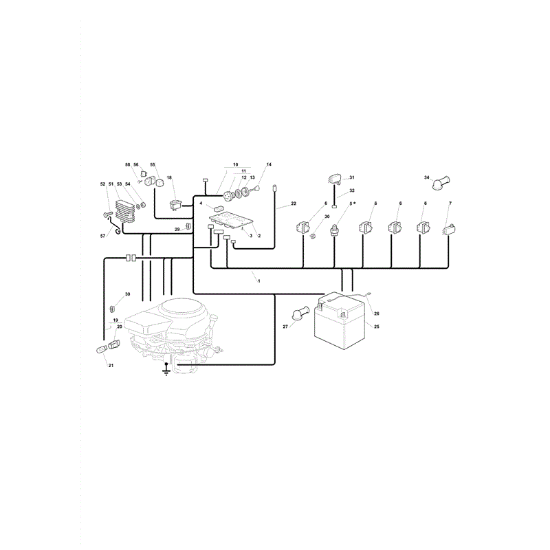 Castel / Twincut / Lawnking JR92 (JR92 Lawn Tractor) Parts Diagram, Page 17