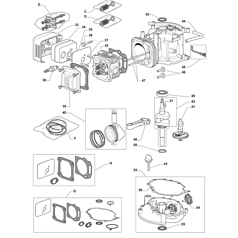 Castel / Twincut / Lawnking WBE0702 (2012) Parts Diagram, Page 2